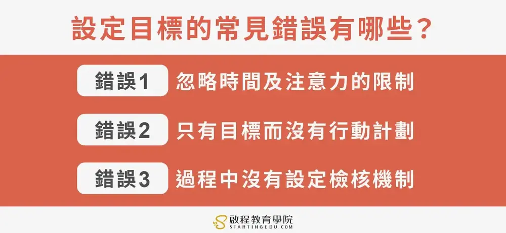 2026年你的新年目標是什麼？SMART目標設定法讓你願望達成率100%！ 8 goal-setting設定目標的常見錯誤有哪些
